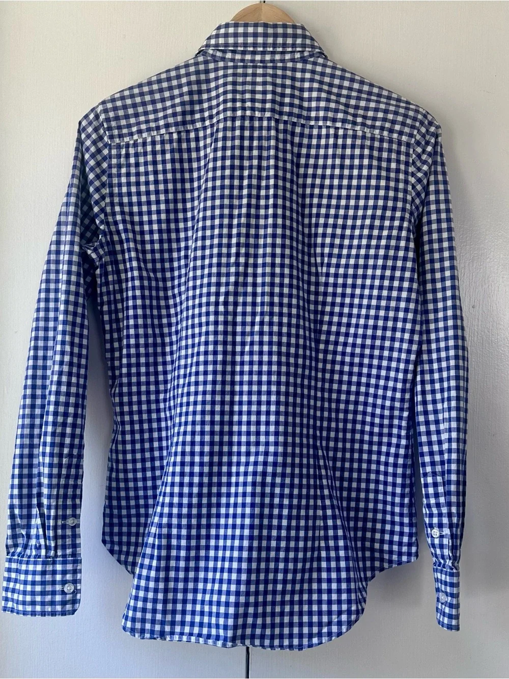 Ralph Lauren Blue and White Gingham Kids Button-Down Shirt